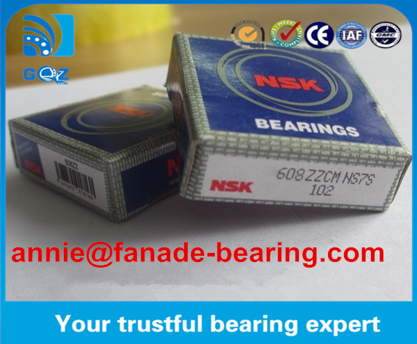 8*22*7 mm NSK 608ZZ C3 Automotive Bearings NSK 608ZZ Tube packing ...