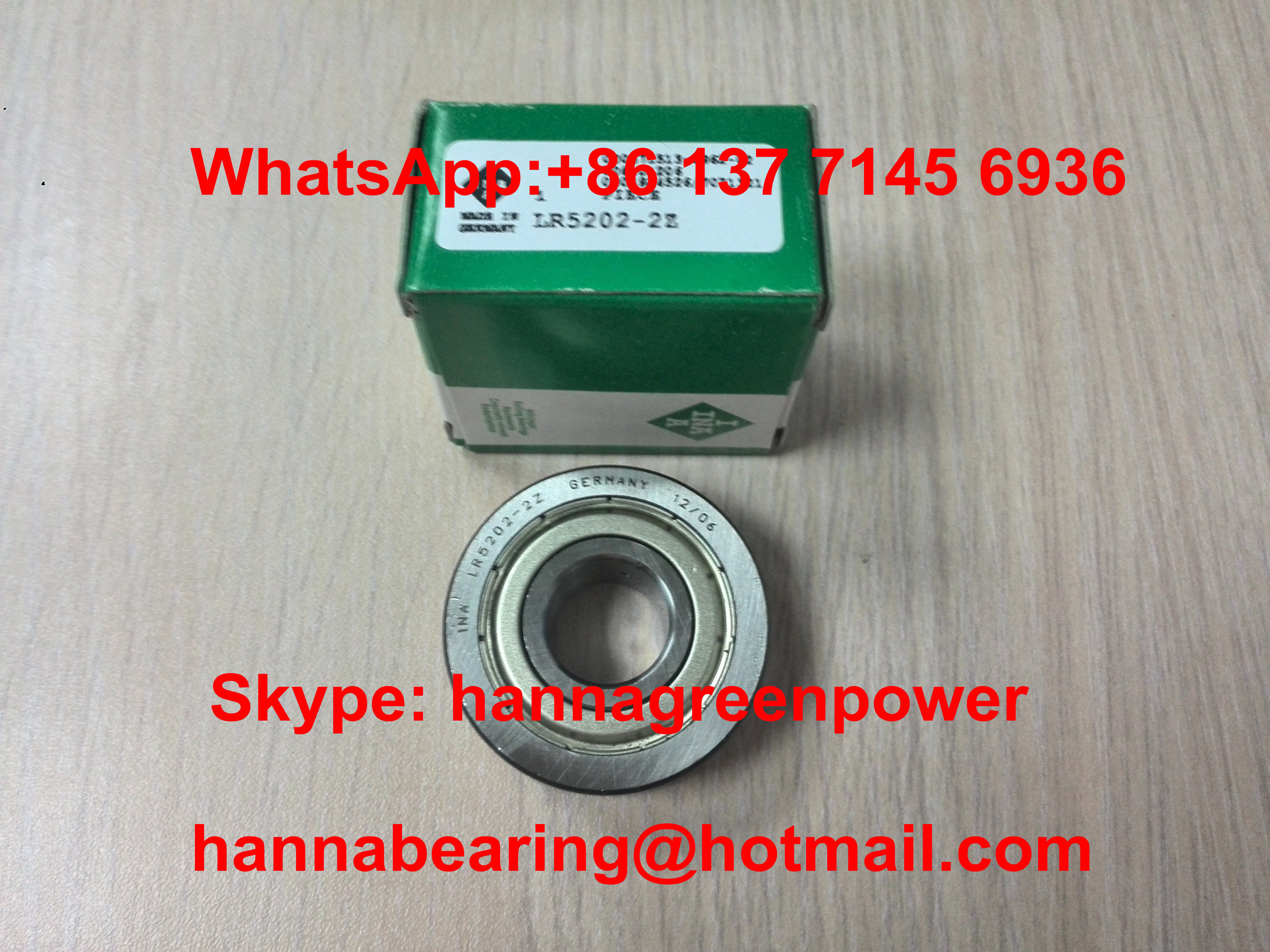 Plastic Cage LR5202-2Z-TVH-XL Cam Bearing Double Row Track Roller ...