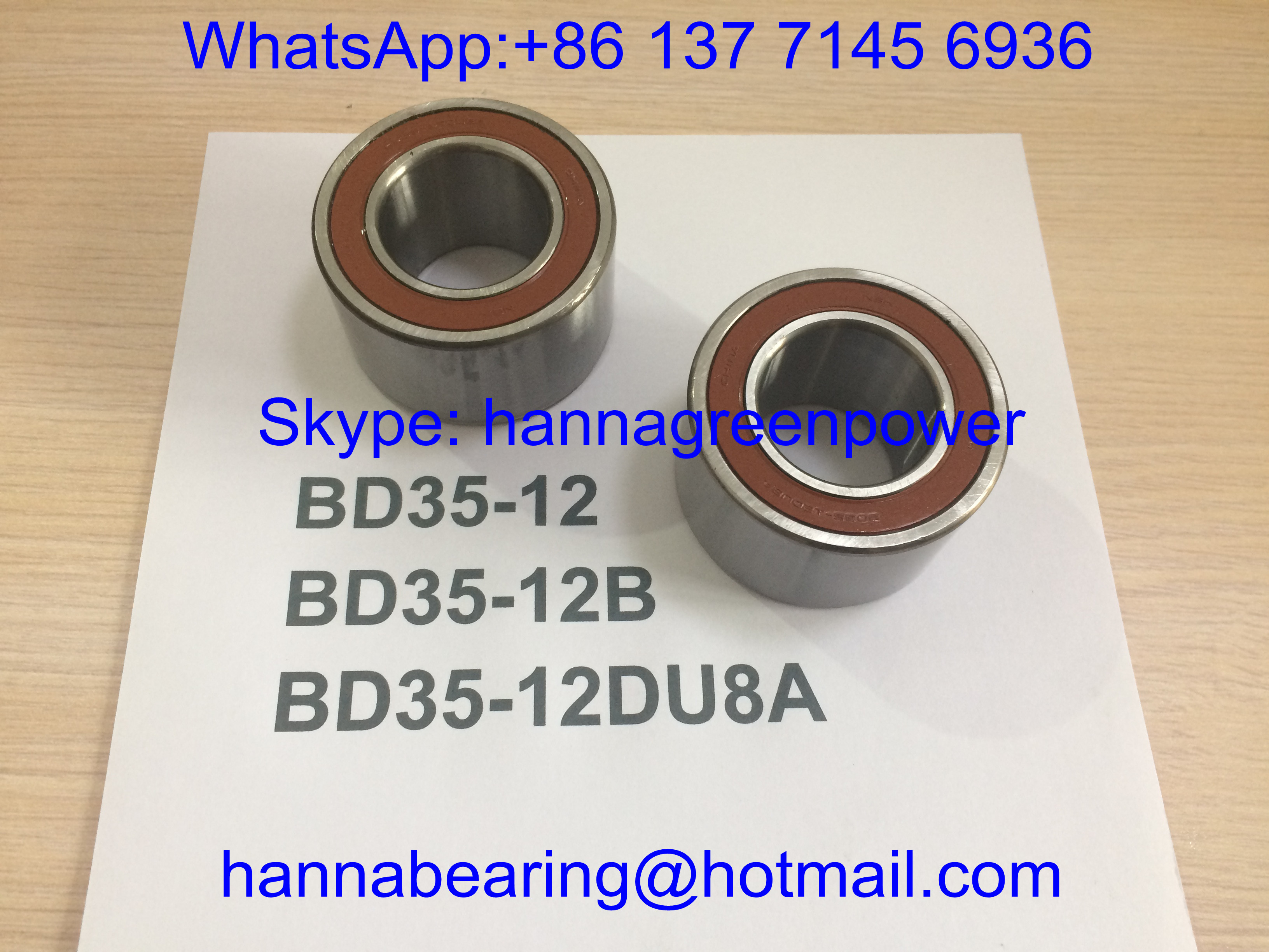 BD35-12DU8A / BD35-12B / BD35-12 Automotive Bearings , wheel hub ...