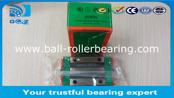 Square Block HGH25CA Guide Block Linear Ball Bearing , Linear Slide Bearings 23x48x40mm