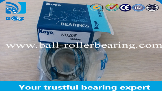 Low Friction Cylindrical Wheel Roller Bearings NU205 , Industrial Roller Bearings