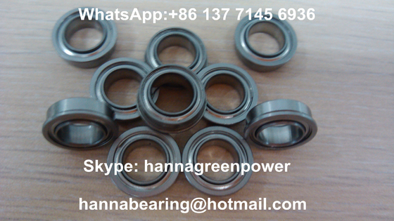 Flange Type Deep Groove High Precision ball bearing With Rubber Seals F63800-2RS