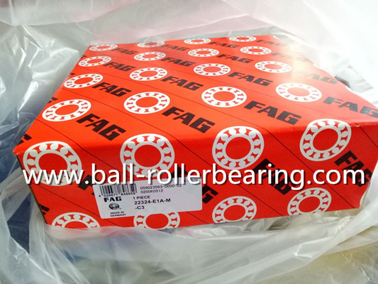 C3 Clearance Brass Cage Bearing / Bearing Spherical Roller FAG 22324-E1A-M-C3