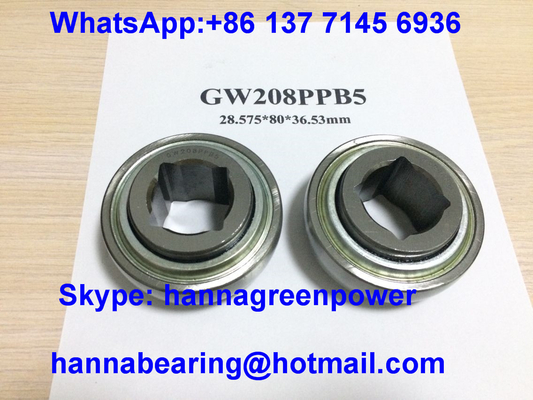 GW208PPB5 Square Hole Agricultural Bearing W208PPB5 Automotive Bearing