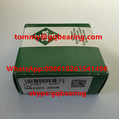 Chrome Steel Material INA NA2205-2RSR Yoke Type Track Roller Bearing 25x52x18mm