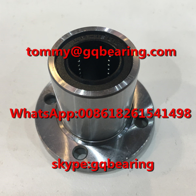 Gcr15 steel LMF16UU Round type Rubber Sealed Flange Linear Ball Bearing