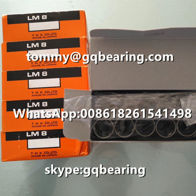 THK LM8 Linear Bushings Chrome Steel Material Linear Ball Bearings