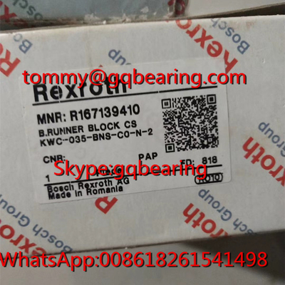 Carbon Steel Material Rexroth R167139410 Wide Runner Block Bosch R167139410 Linear Bearing