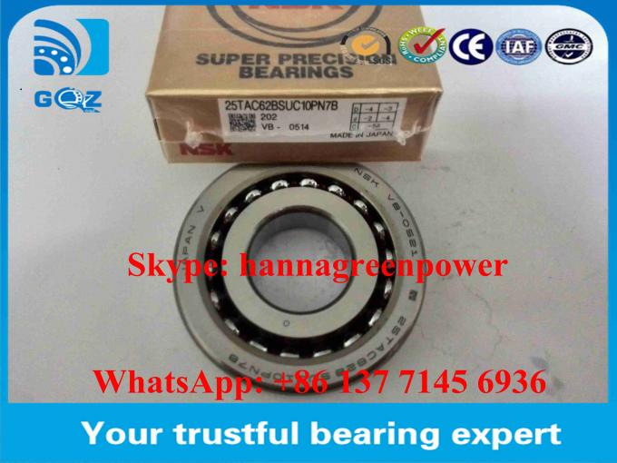 Screw Support Bearing 25TAC62BDUC10PN7B Angular Contact Thrust Ball ...
