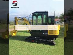 Chinese R350 Mini Excavator Small Digger Kubota Engine Excavator Micro Digging Machine Mini Digger With Cabin