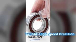 7206AC Angular Contact Ball Bearing | High-Speed Machine Tool Spindle Industrial Bearing