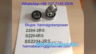 SS2204 2RS Stainless Steel Self Aligning Ball Bearing
