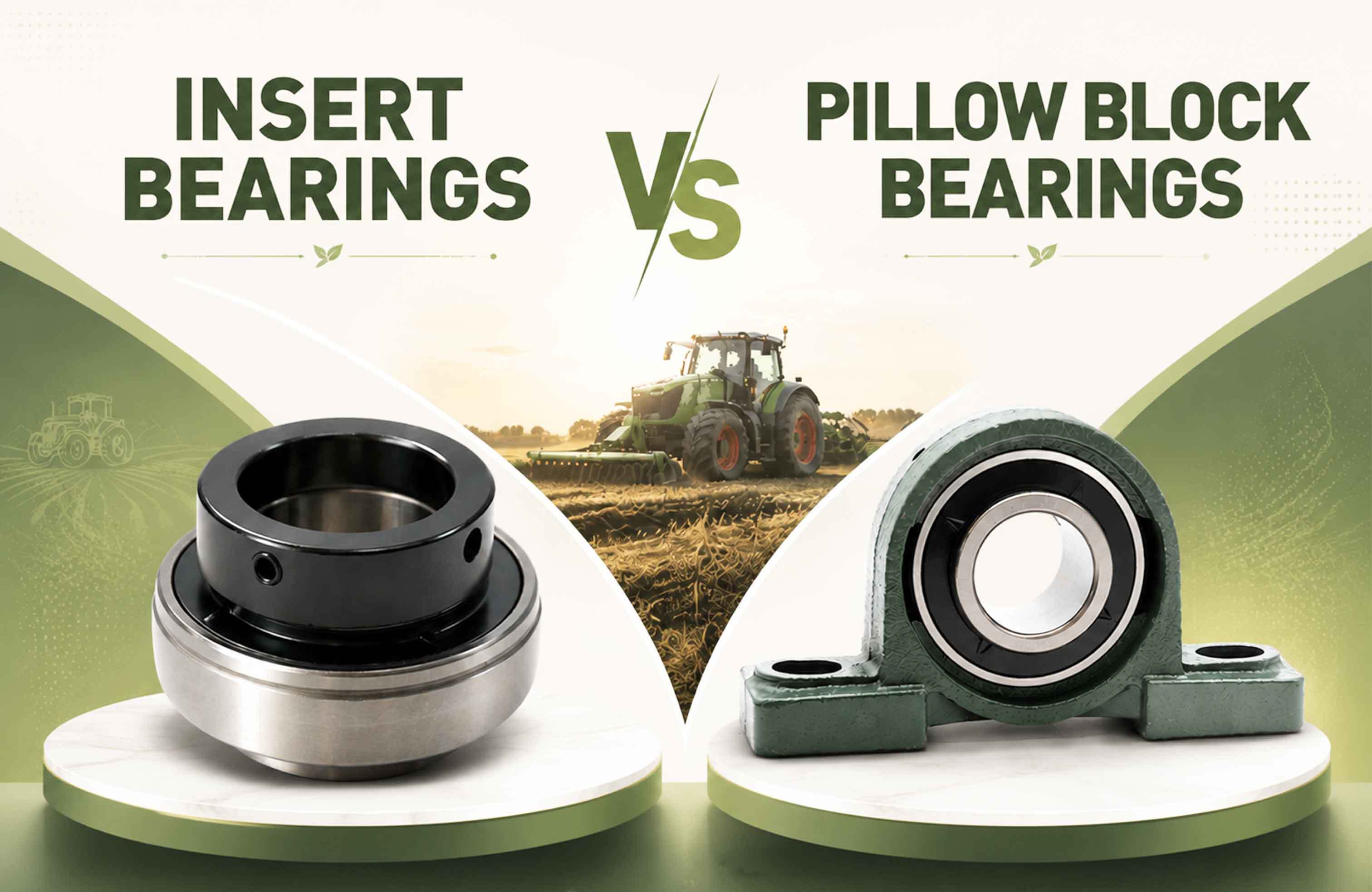 Latest company blogs about Insert Bearings vs Pillow Block Bearings: Complete Guide for Agricultural Machinery