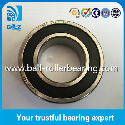 Non-contact Rubber Seals Angular Contact Ball Bearing 7005C 2RZ P4 DTA