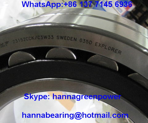 Steel Cage 23152CC/W33 Spherical Roller Bearing 23152CCK/W33 260x440x144mm