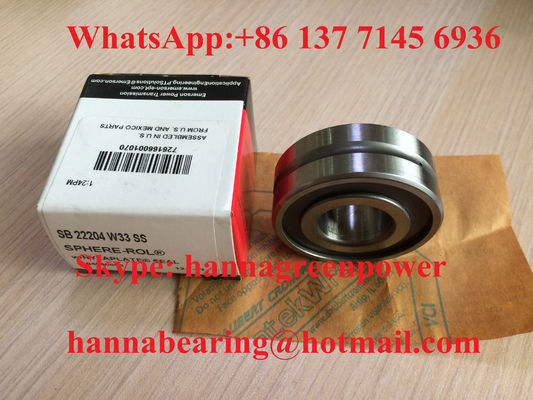 buy SB 22204 W33 SS Spherical Roller Bearing With Double Seals 20x47x18mm online manufacture