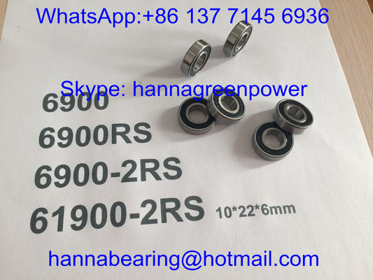 buy 6900RS / 61900-2RS / 6900-2RS Automotive Bearings , Deep Groove Bearing with Rubber Seals online manufacture