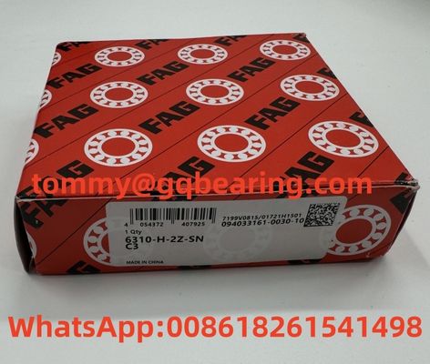 buy Steel Sheet Metal Cage FAG 6310-H-2Z-SN-C3 Deep Groove Ball Bearing 50x110x27mm online manufacture