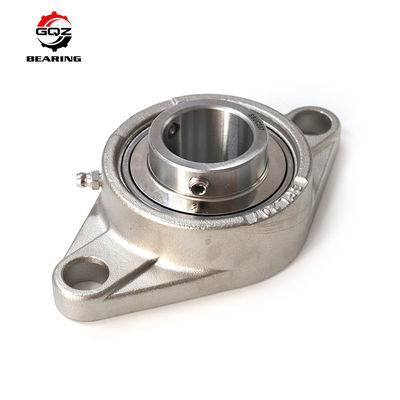 Buy UCFL204 Two Bolt Oval Flange Mounted Bearing 20mm Shaft Wholesale Cast Iron Pillow Block Bearing For Agricultural Conveyor Machinery online manufacture