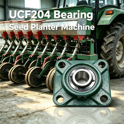 Buy UCF204 Square Flange Pillow Block Bearing 20mm Bore Cast Iron Housing Mounted Unit for Disc Harrow Tiller online manufacture