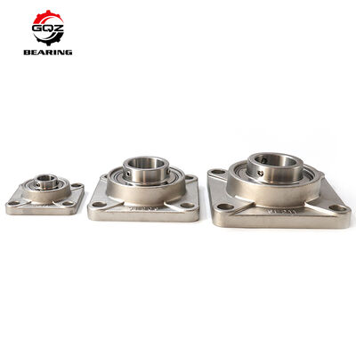 Buy LKF218-2F 4-Bolt Flange Bearing with H2318 Sleeve, Double 2F Mudproof Seals online manufacture
