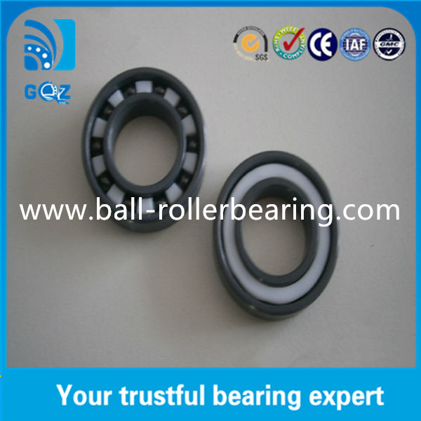 6011 2RS Sealed Full Ceramic Bearings Low Friction Coefficient 2.5mm - 16mm Width