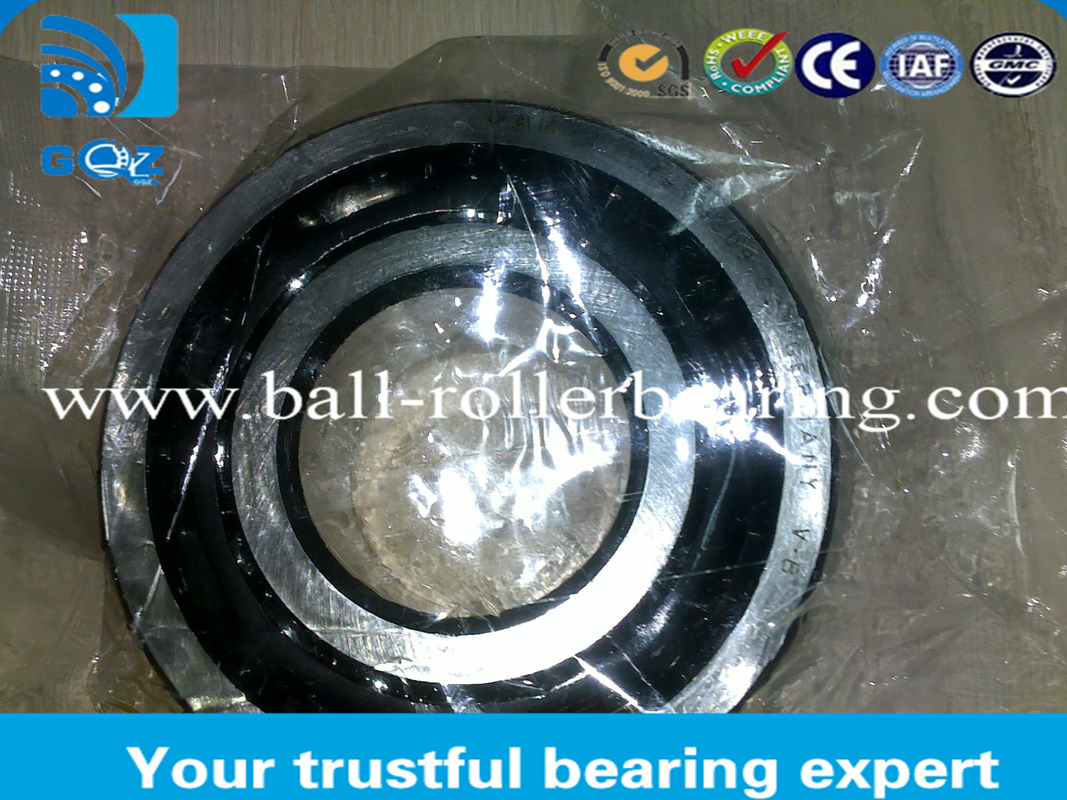 Steel Cage Angular Contact High Speed Ball Bearing , Automobile Ball Bearings