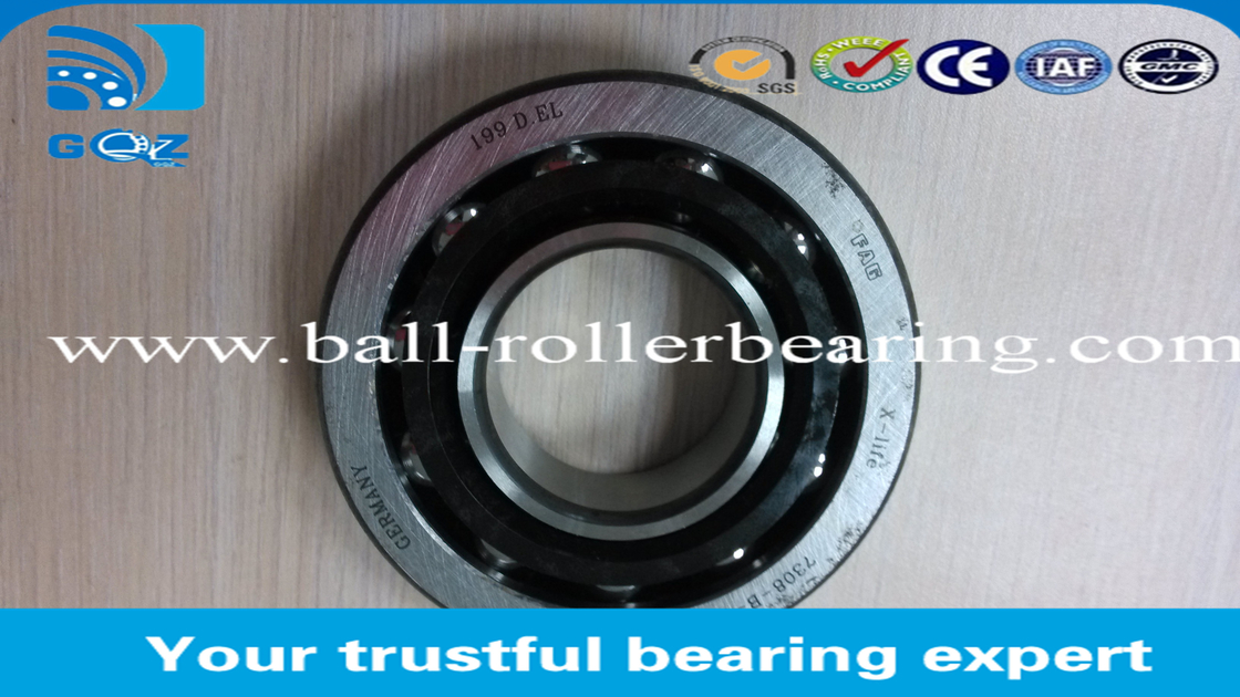 Steel Cage Angular Contact High Speed Ball Bearing , Automobile Ball Bearings