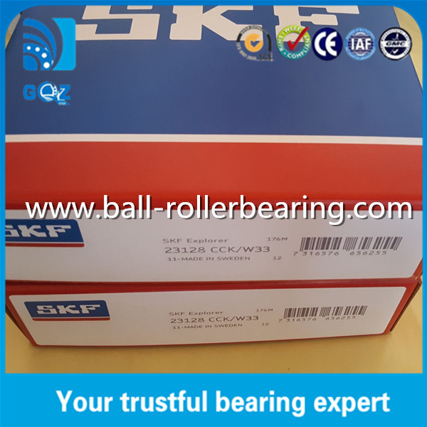 1:12 Taper Hole Steel Cage Spherical Roller Bearing SKF 23128CCK/W33