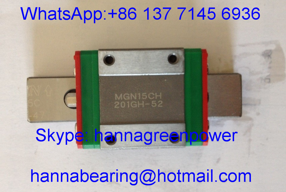 MGN15CH Guide Rail Block MGN15CC Linear Motion Ball Bearing MGN15C ...