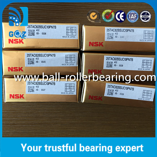 Spindle Ball Support Super Precision Bearings NSK 25TAC62BSUC10PN7B