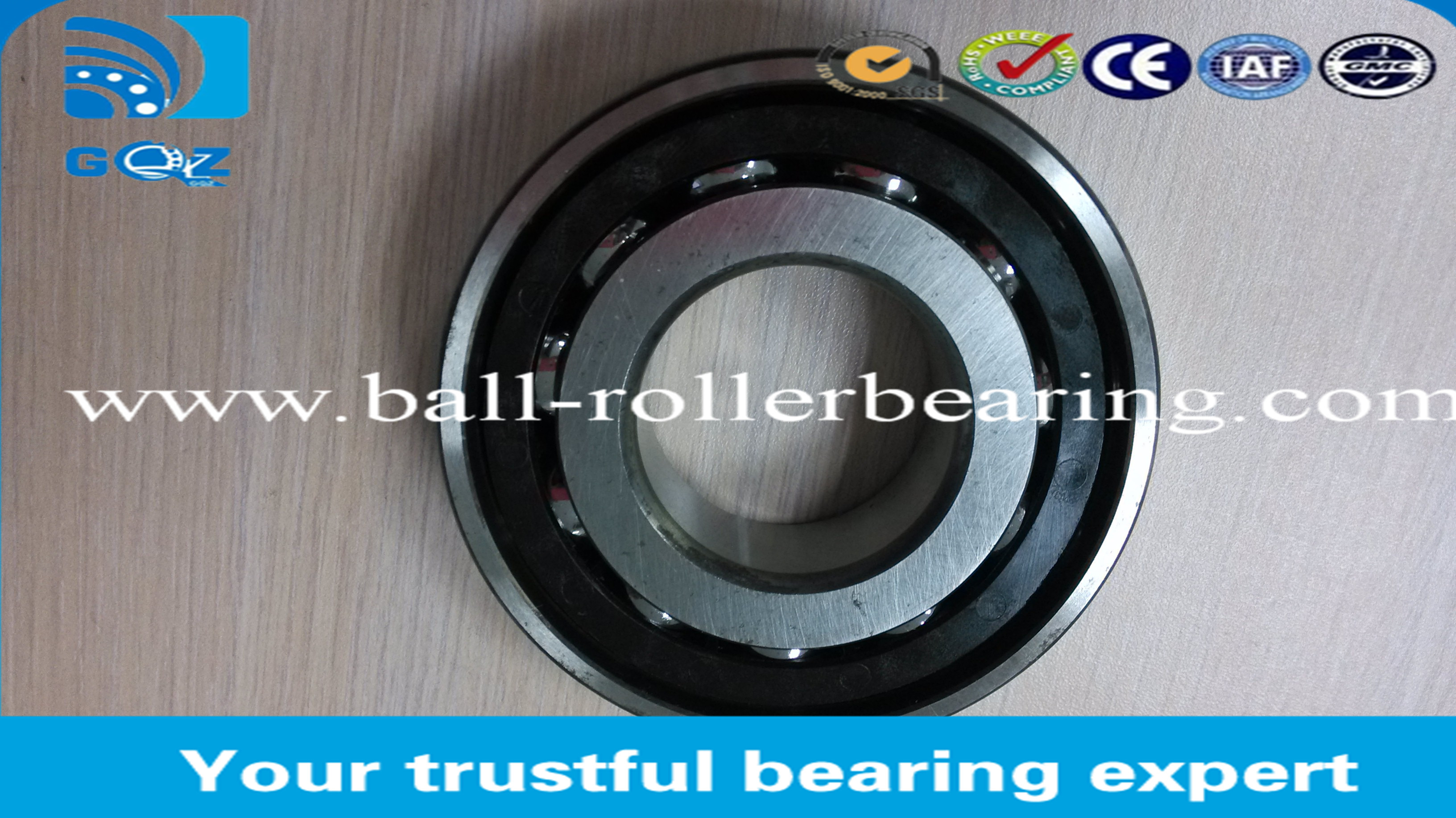 7311BMP Double Row Angular Contact Ball Bearings 55 KN Basic Static