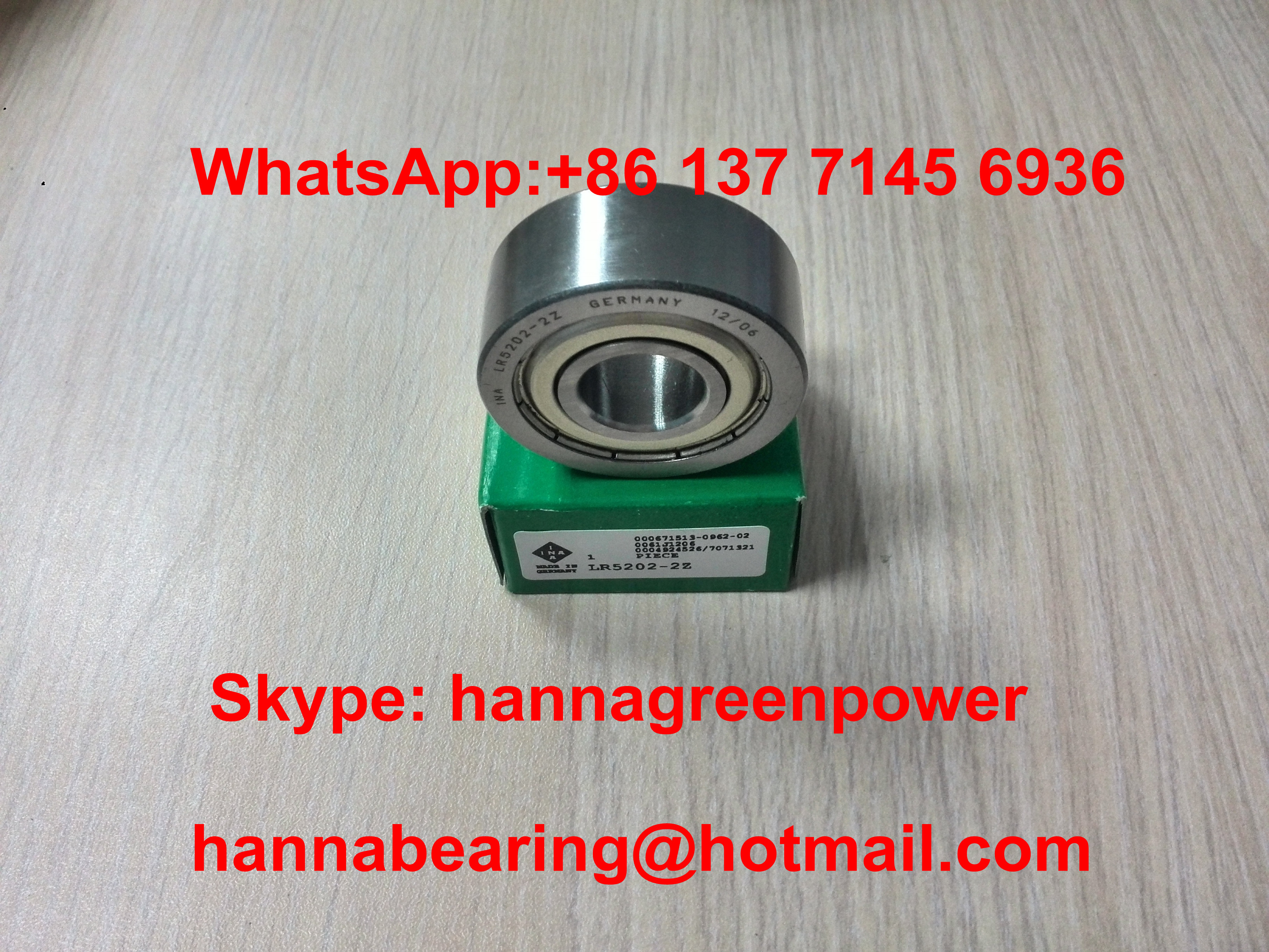 Plastic Cage LR5202-2Z-TVH-XL Cam Bearing Double Row Track Roller ...