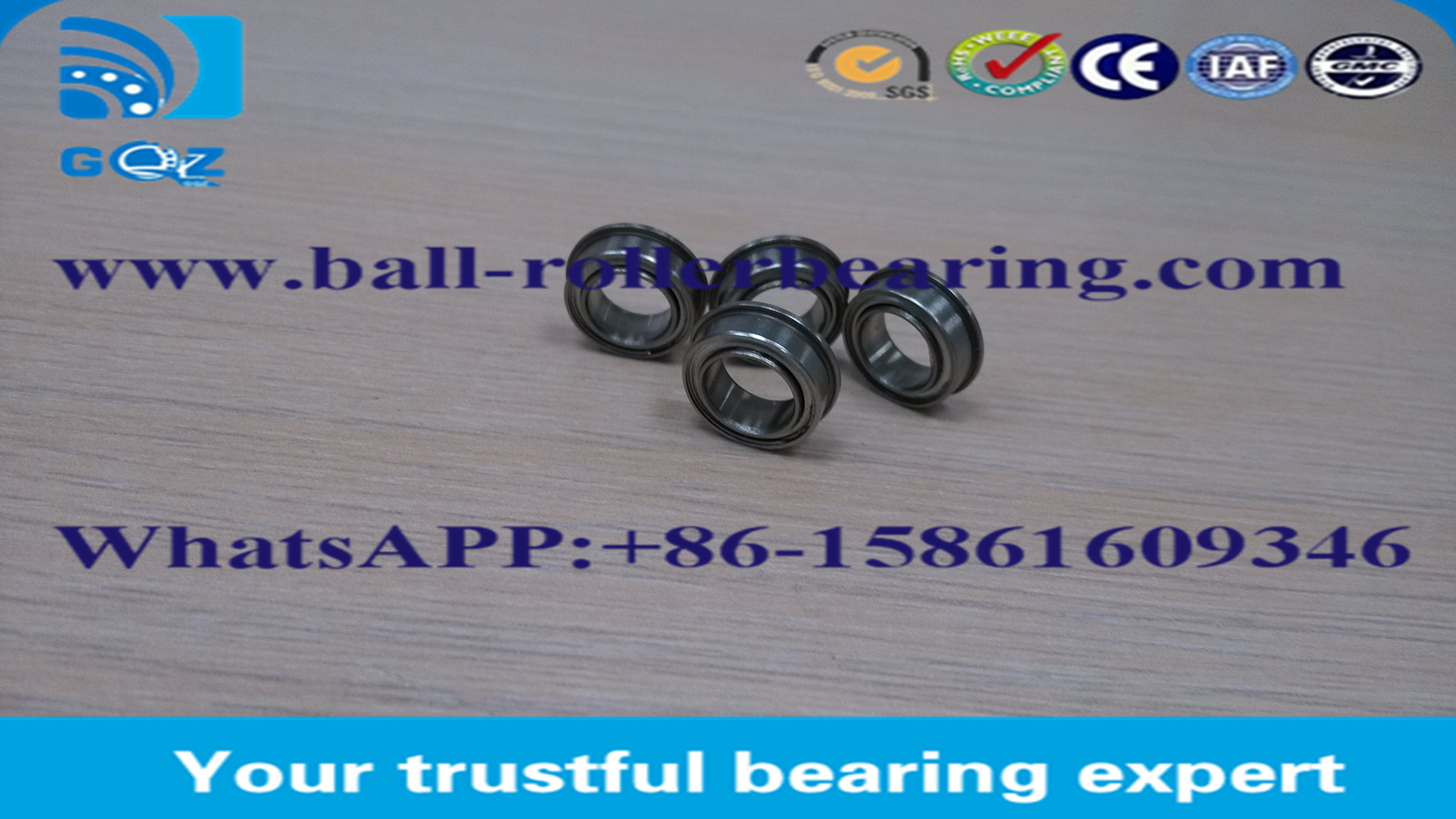 ABEC1 ABEC3 ABEC5 ABEC7 Flanged Miniature Ball Bearing FR188