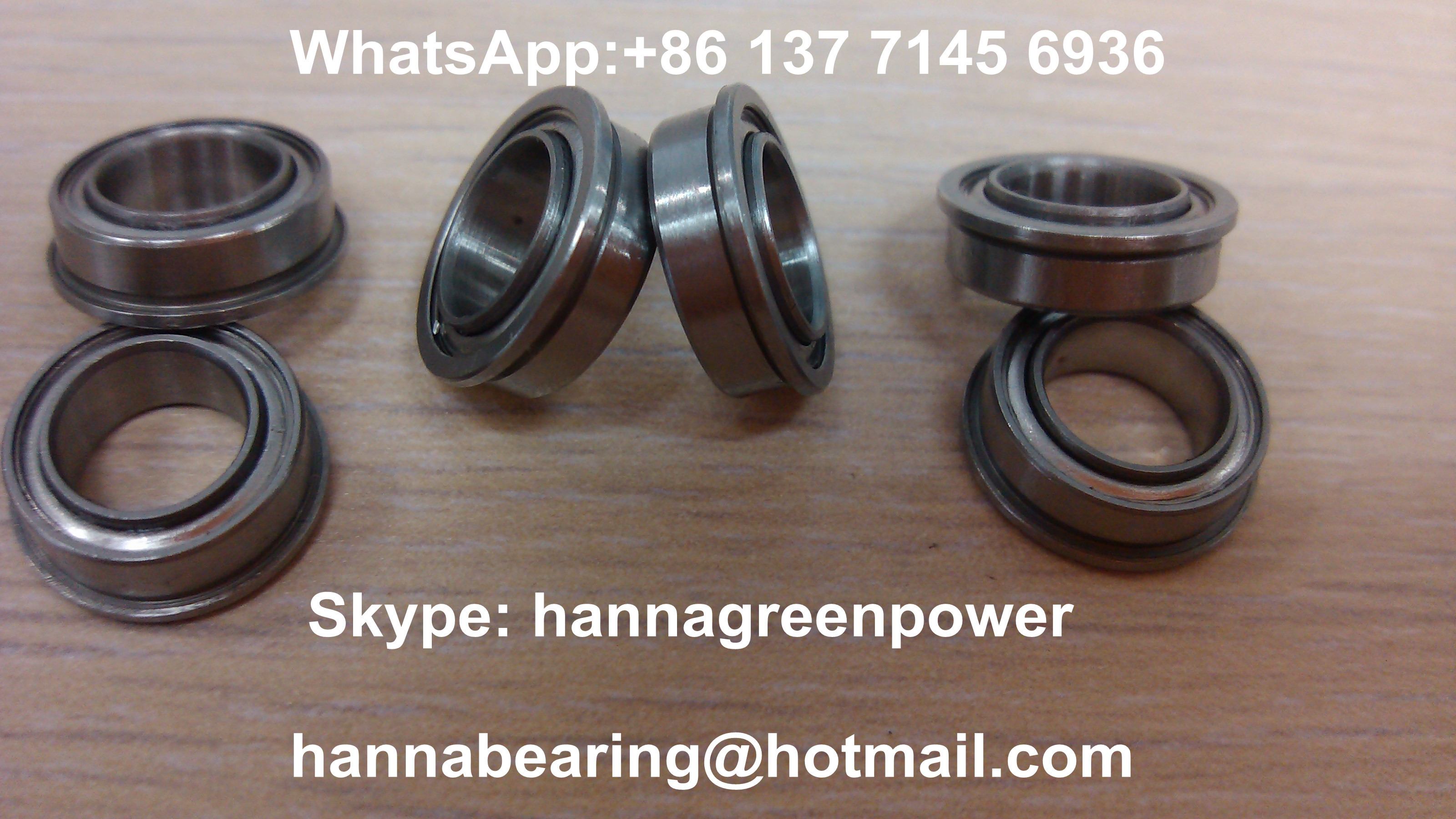 Flange Type Deep Groove High Precision ball bearing With Rubber Seals