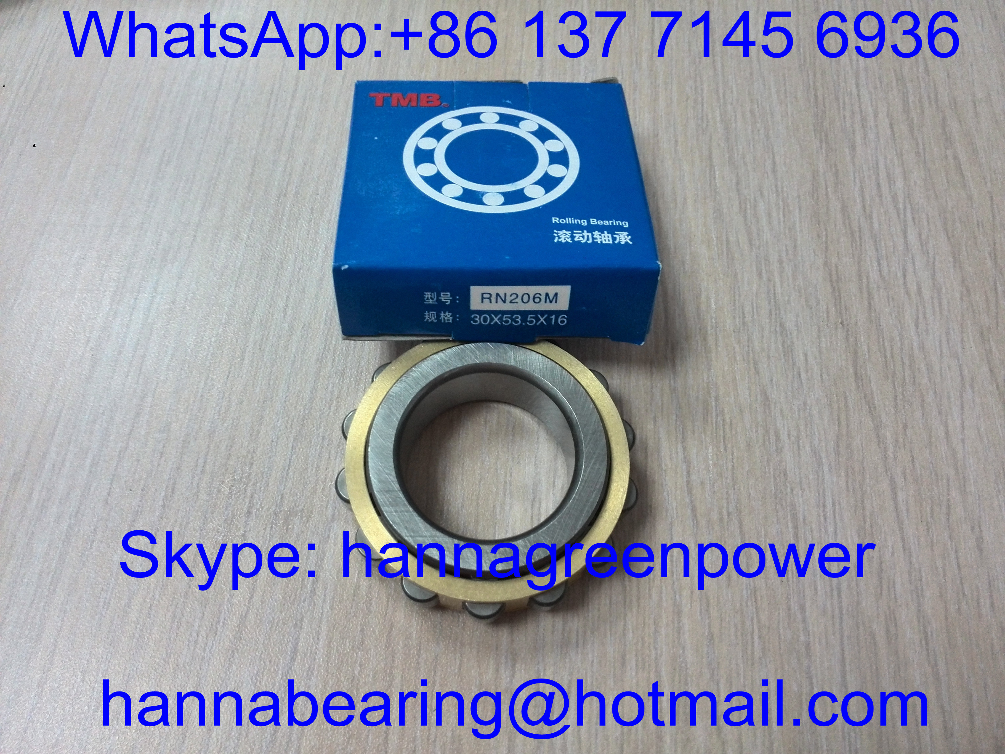 RN206M Cylinder roller bearing without Outer Ring 502206H Eccectric Bearing 30*53.5*16mm