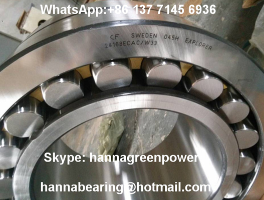 Copper Cage 24168ECAC/W33 Spherical Roller Bearing 24168 ECCJ/W33 340x580x243mm