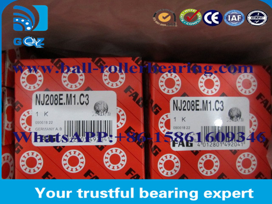 High Precision Cylindrical Roller Bearing With Chrome Steel / Carbon Steel NJ207E.M1