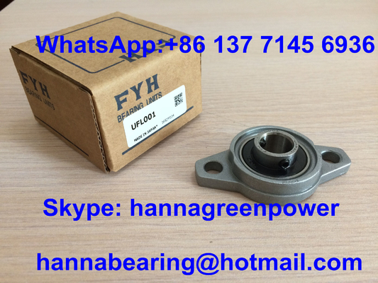 UFL001 Zinc Alloy Pillow Block Bearing FL001 - U001 Bearing 12*38*63mm