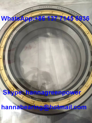 NU1020MAC3 Solid Brass Cage Single Row Cylindrical Roller Bearing 100*150*24 mm