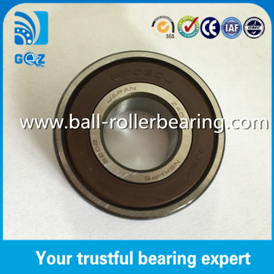 Rubber Seal Chrome Steel Deep Groove Ball Bearing NSK 6202DDU 6202DDUCM