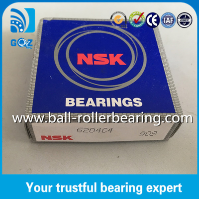 C4 Clearance Open Type Automobile Ball Bearings / High Precision Ball Bearing NSK 6204C4