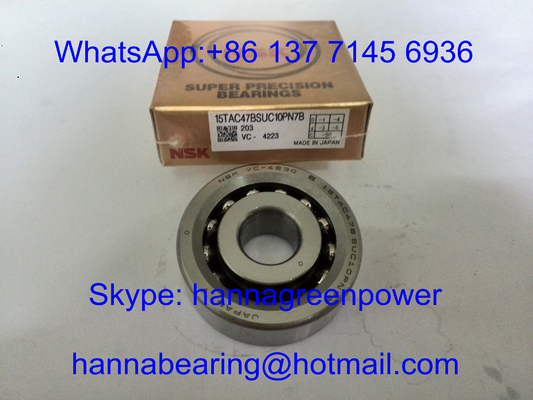 15TAC47BSUC10PN7B / 15TAC47CSUHPN7C Angular Contact Thrust Ball Bearing for Ballscrew 15x47x15mm