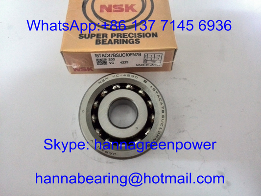 15TAC47BSUC10PN7B / 15TAC47CSUHPN7C Angular Contact Thrust Ball Bearing for Ballscrew 15x47x15mm