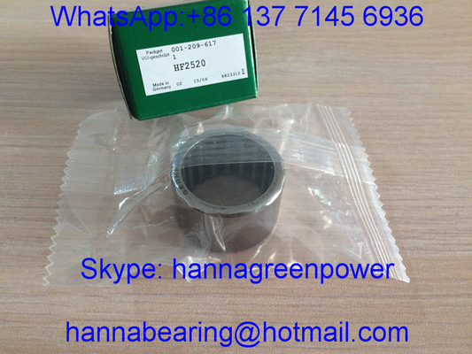HF2520 Drawn Cup Roller Clutch / Needle Roller Bearing with Steel Spring , 25*32*20mm