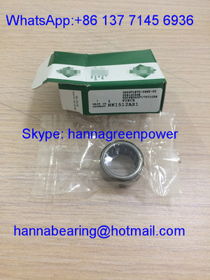 HK1512-AS1 / HK1512 Open End Drawn Cup Needle Roller Bearing With Oil Hole , 15*21*12mm