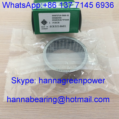 SCE3216AS1 / SCE3216 Inch Drawn Cup Needle Roller Bearings with Open Ends , 50.8*60.325*25.4mm