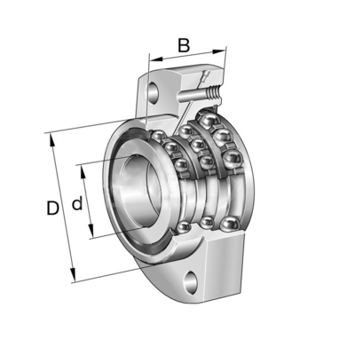 INA DKLFA30110-2RS Double Direction Angular Contact Ball Bearing Unit 30*75*56mm