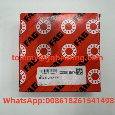 Steel Sheet Metal Cage FAG 6212-H-2RSR-SN Deep Groove Ball Bearing 60x110x22mm