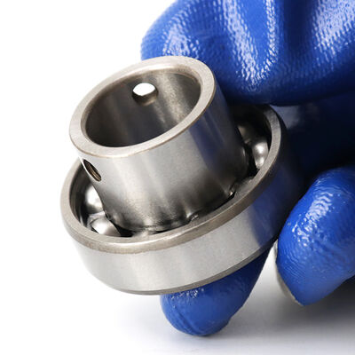 LYF208 2F Square 4-Bolt Flange Bearing Unit, Eccentric Collar Lock, Double 2F Flinger-Rubber Anti-Mud Seals